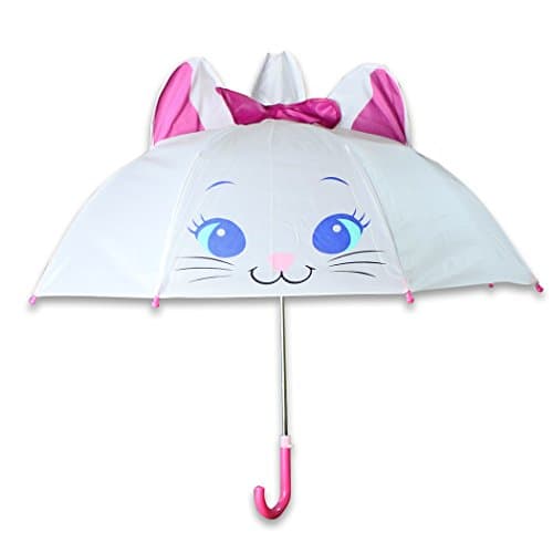 Silaike 1pc Umbrella high quality kids students girl umbrella cartoon white cat pink bowknot