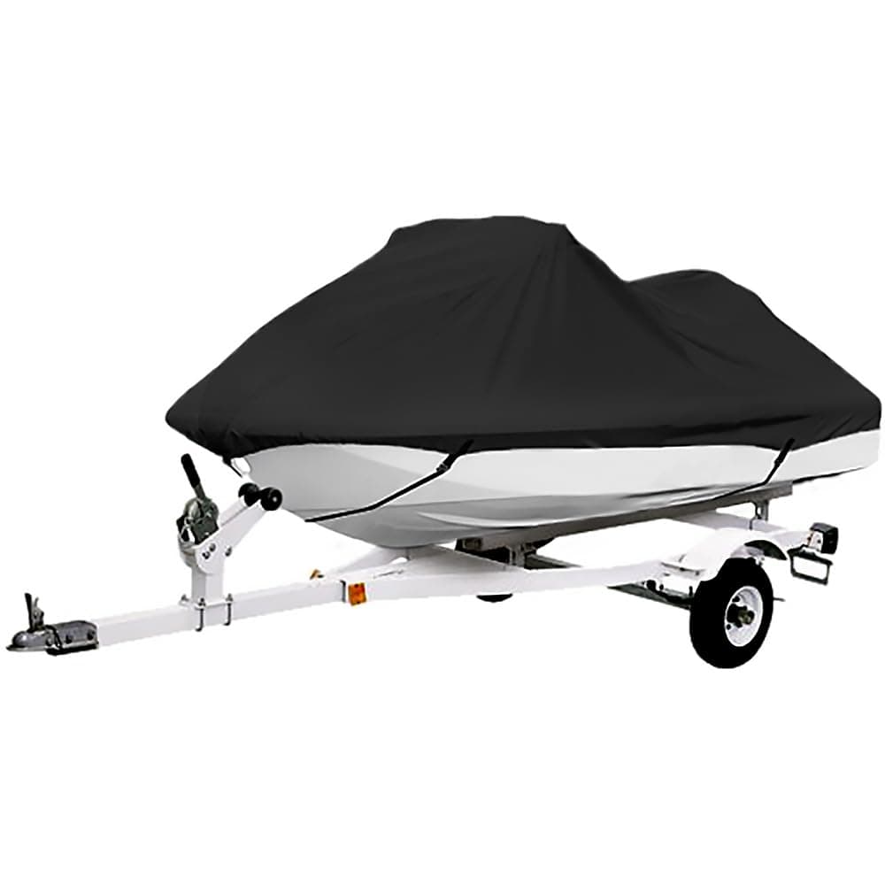 NEH Black Trailerable PWC Personal Watercraft Cover Covers Fits 2-3 Seat Or 127"-135" Length Compatible with Waverunner, Sea Doo, Jet Ski, Polaris, Yamaha, Kawasaki Covers