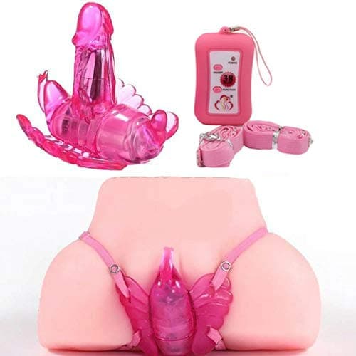 Female Wearable Wireless Remote Control Butterfly Vibrato, Pink