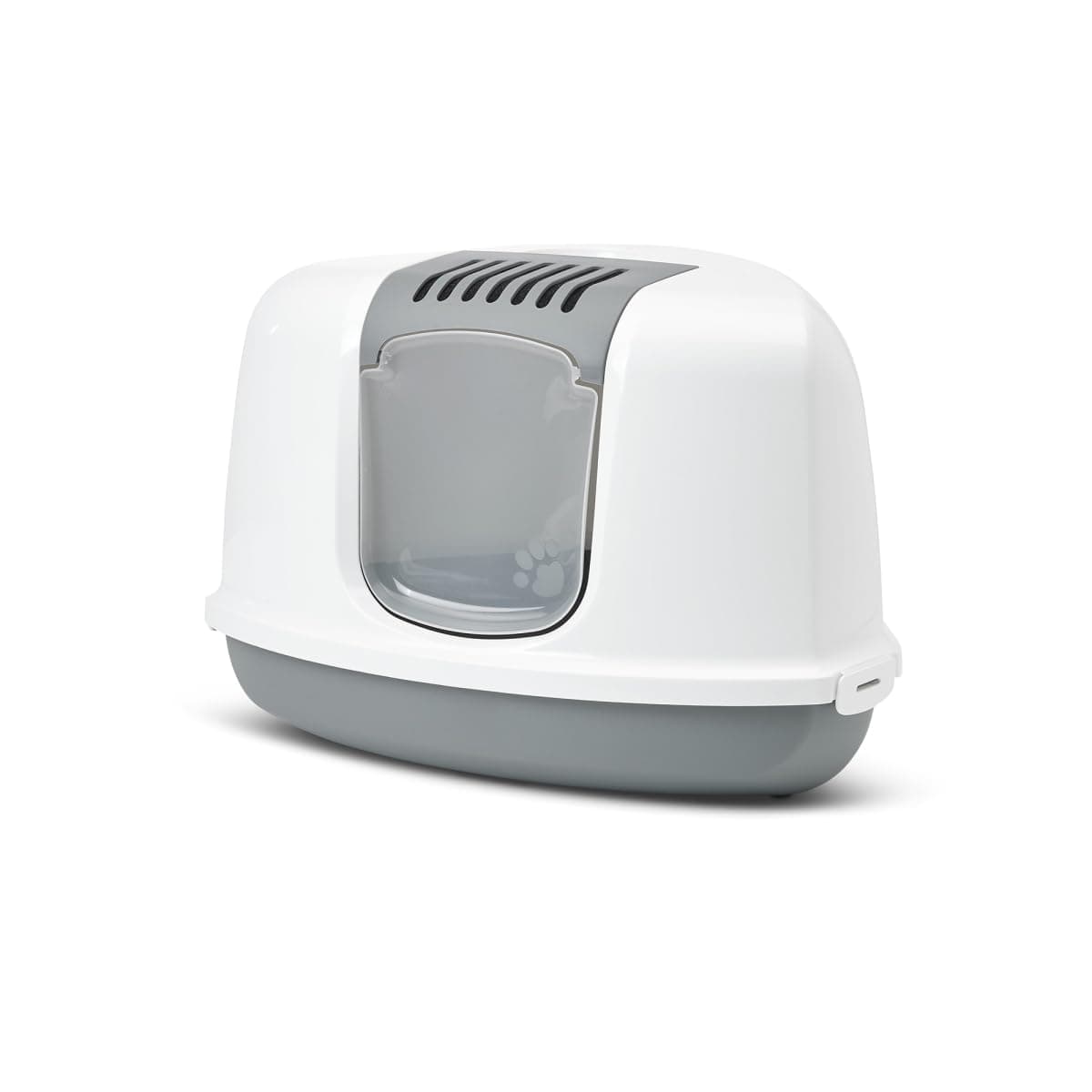 Savic Cat Litter Pan Nestor Corner, 58,5 x 45.5 x 40 cm , Grey-White