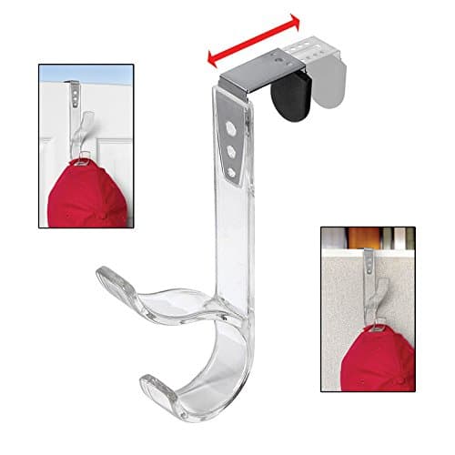 SD Designs Clear Over The Door Hook - Adjustable Width