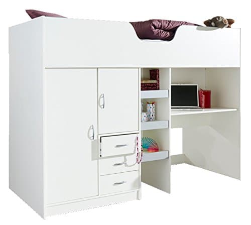 Mrsflatpack BOURNE HIGHSLEEPER BED - WHITE M1610W