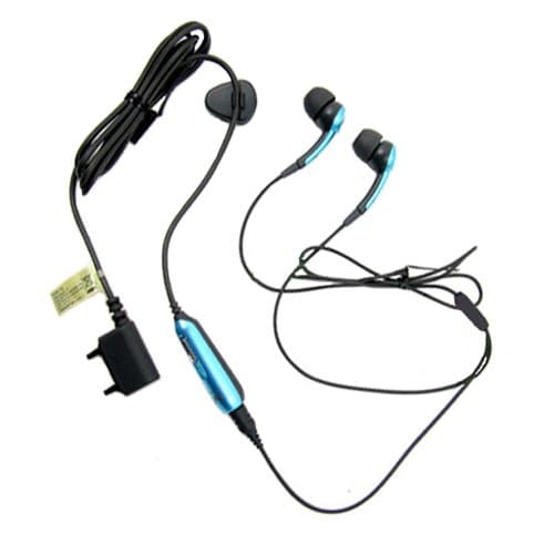 Sony Ericsson HPM-70 Stereo Portable Handsfree Headset in Denim Blue with Black for Sony Ericsson M600i P1i P990i R300 R306 SE S500i SE Z320i T250i T270i T280i T303 T650i V630 V640i W200i W300i W350i W380i W550i W580i W610i W660i