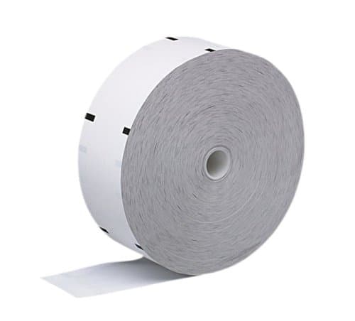 PM Company Perfection POS Thermal Financial/ATM Receipt Rolls with Sensemark (Diebold), 3.125 Inches x 2500 Feet, White, 4 per Carton (06565)