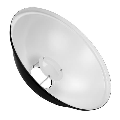 Fotodiox Pro Beauty Dish 22" with Speedring for Novatron M Series Monolight M150, M300, M500, 2107FC Strobe