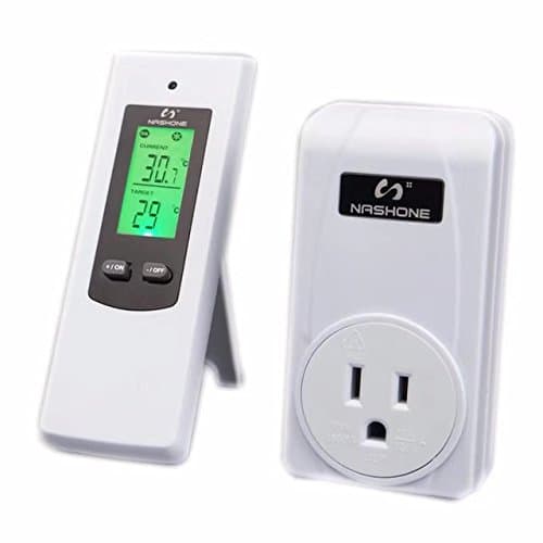 Fangran BWireless Thermostat Plug Automatic Temperature Controller Plug & Play Remote Control High/Low Temperature