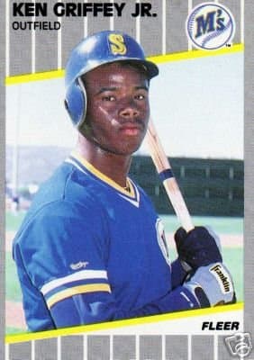 Ken Griffey Jr. Rookie Card 1989 Fleer Baseball Card #548 Mariners - Mint Condition