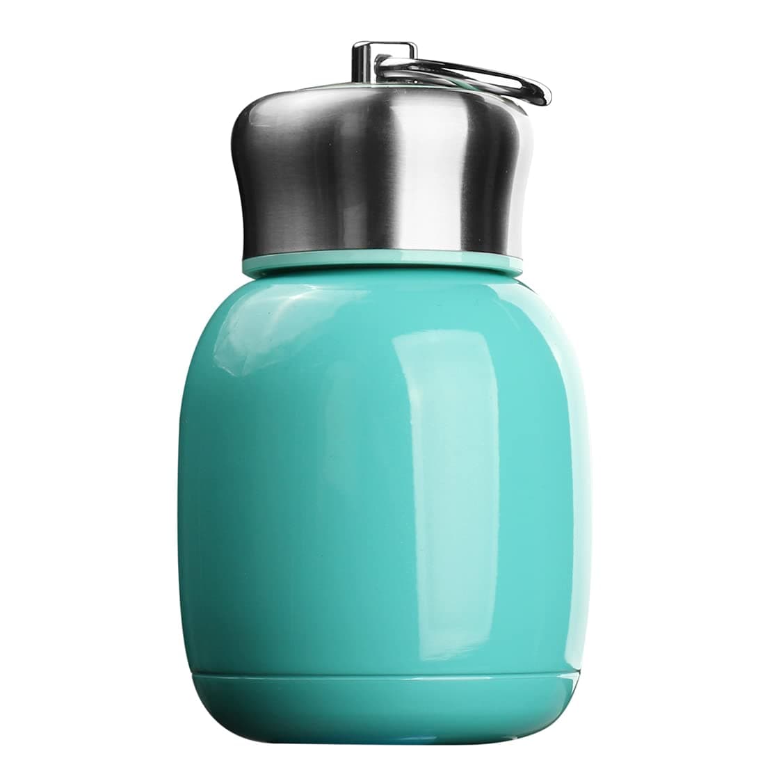 7oz/200ML Small Mini Vacuum Insulated Water Bottle Portable Leakproof Travel Mug Stainless Steel Cold and Hot Thermal Flask for Kids Children Women School Office Lunch Coffee Milk Tea (Teal)