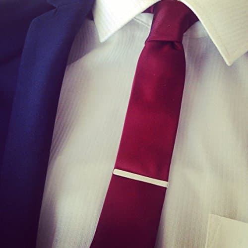 Slim Tie Clip Sterling Silver Plain Tie Tack