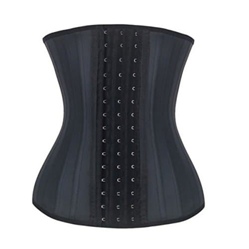 Aedo Women Underbust Latex Corset Waist Cincher 25 Steel Bones Sport Girdle Hourglass Body Shaper Postpartum Waist Trainer(M)