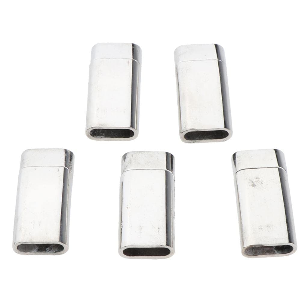 MYADDICTION 5 Pieces Magnetic Jewelry Clasps Arc-Shaped Bracelet Connectors Silver Clothing Shoes & Accessories