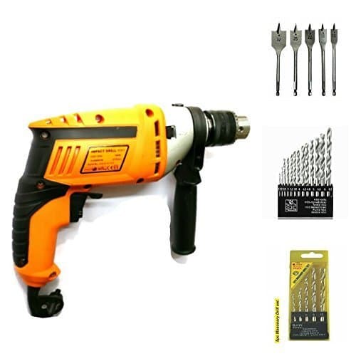 TOOLSCENTRE KROST 3324 13 mm Heavy Duty 500 Watt Hammer Drill Machine with Reverse/Forward and Speed Control Facility, Orange
