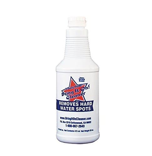 Bring It OnAuto Glass Spot Cleaner and Remover 16 oz, Remove Water Spots from Windshields, Rims, Bumpers, Headlights, Remove Water Marks from Headlights. Contains Oxygen Bleach for Added Power