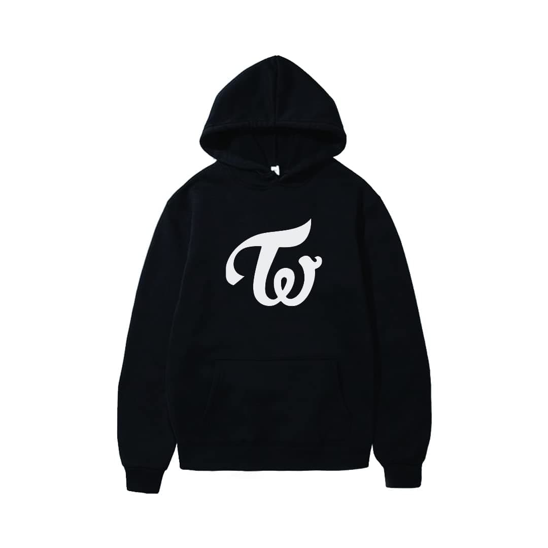 The Korhean Store | Twice K-Pop Logo Black Hoodie