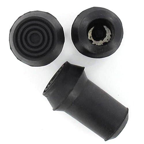 Meadex Rubber Mouldings Walking Stick Ferrules Tips with Washer - 16mm (pack of 10)