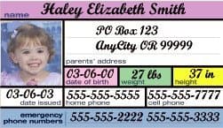 Child ID Card