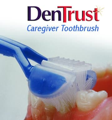 DenTrust 3-Sided Toothbrush :: Caregiver / Assisted Brushing :: Seniors Dementia Alzheimer's :: Made In USA