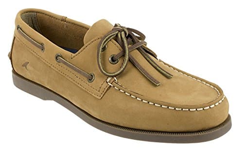 Men's Boat Shoe, Classic Look, Premium Genuine Leather, with Odor Control Technology, Size 8 to 13