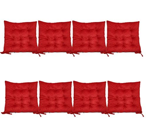 Hevice Chair Cushion and Chair Pad, Chair Pad Kids Seat Cushion Desk Chair, Chair Pad Cushion Red, 15”x15”x2”/Piece