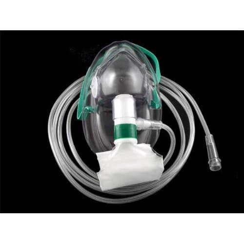 Adult Non-Rebreather Oxygen Mask (Full Non-rebreather) AKA NRB, Individual mask Medsource International