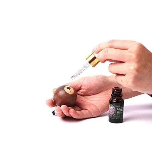 Markwell Essential Oil Diffuser for Car Genuine Wood 100% Natural Pure Materials Car Air Freshener Car Aromatherapy A/C Vent Clip