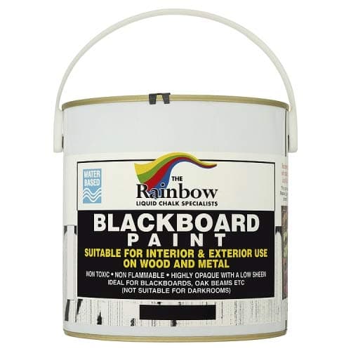 Rainbow Chalk Markers LimitedBlackboard Paint - 2.5 Litre Water-based, non-toxic, weather-proof