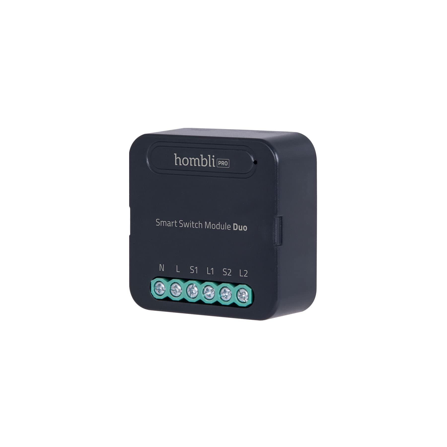 HombliSmart Switch Module Duo, Remote Controlled, WiFi Switch Module, Timer Function, Voice Control Via Alexa & Google Home - Control Via Hombli App