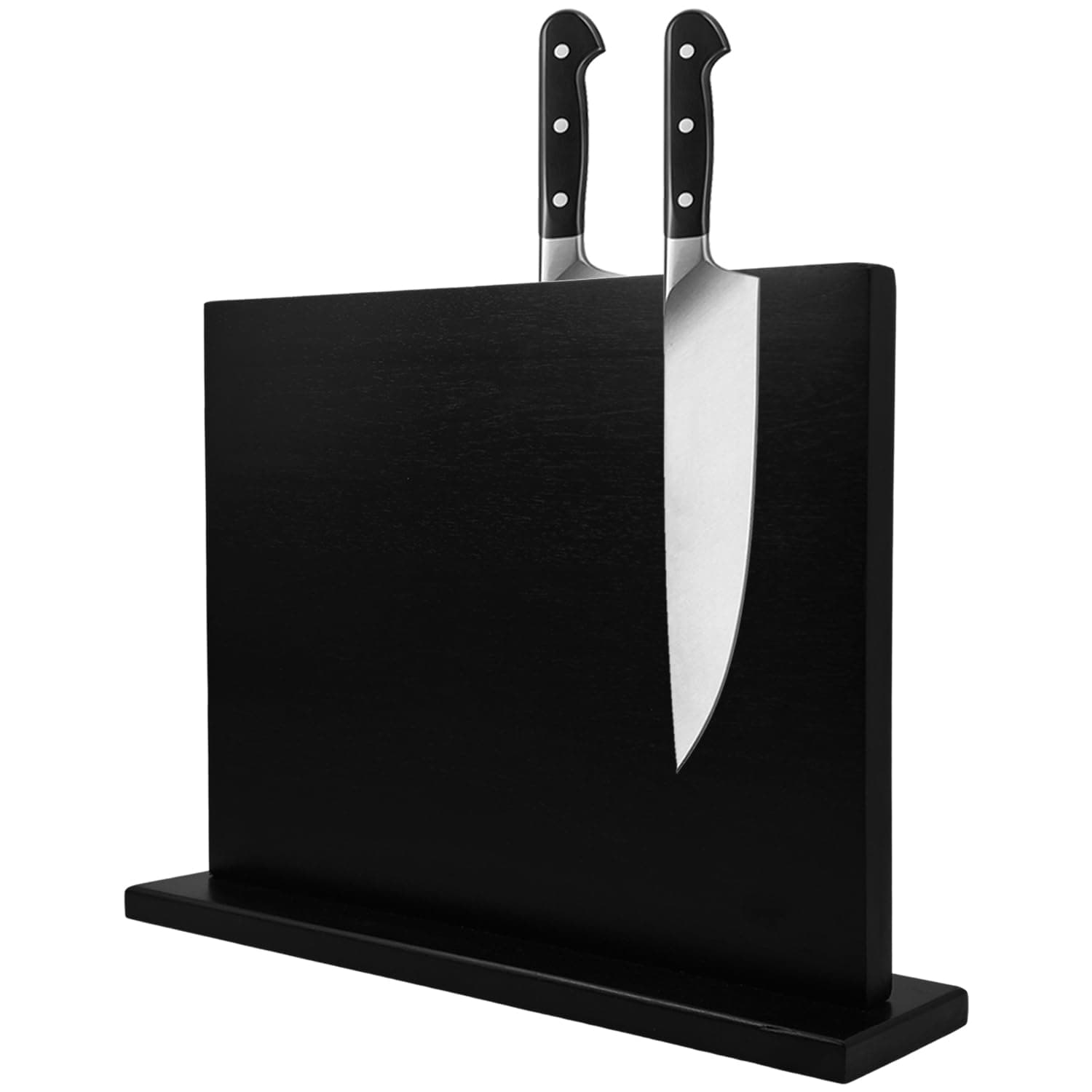 UniharpaAcacia Wood Magnetic Knife Holder Strong Magnetic Knife Holder Universal Knife Holder Knife Storage Kitchen Storage Display Stand Without Knife