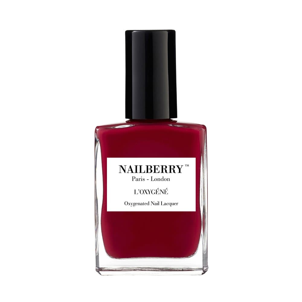 Nailberry L'Oxygéné Oxygenated Nail Lacquer | Strawberry Jam, 15 ml | Polish for a Healthier Manicure & Long Lasting Colour | 12-Free, Vegan, Halal, Cruelty & Gluten Free