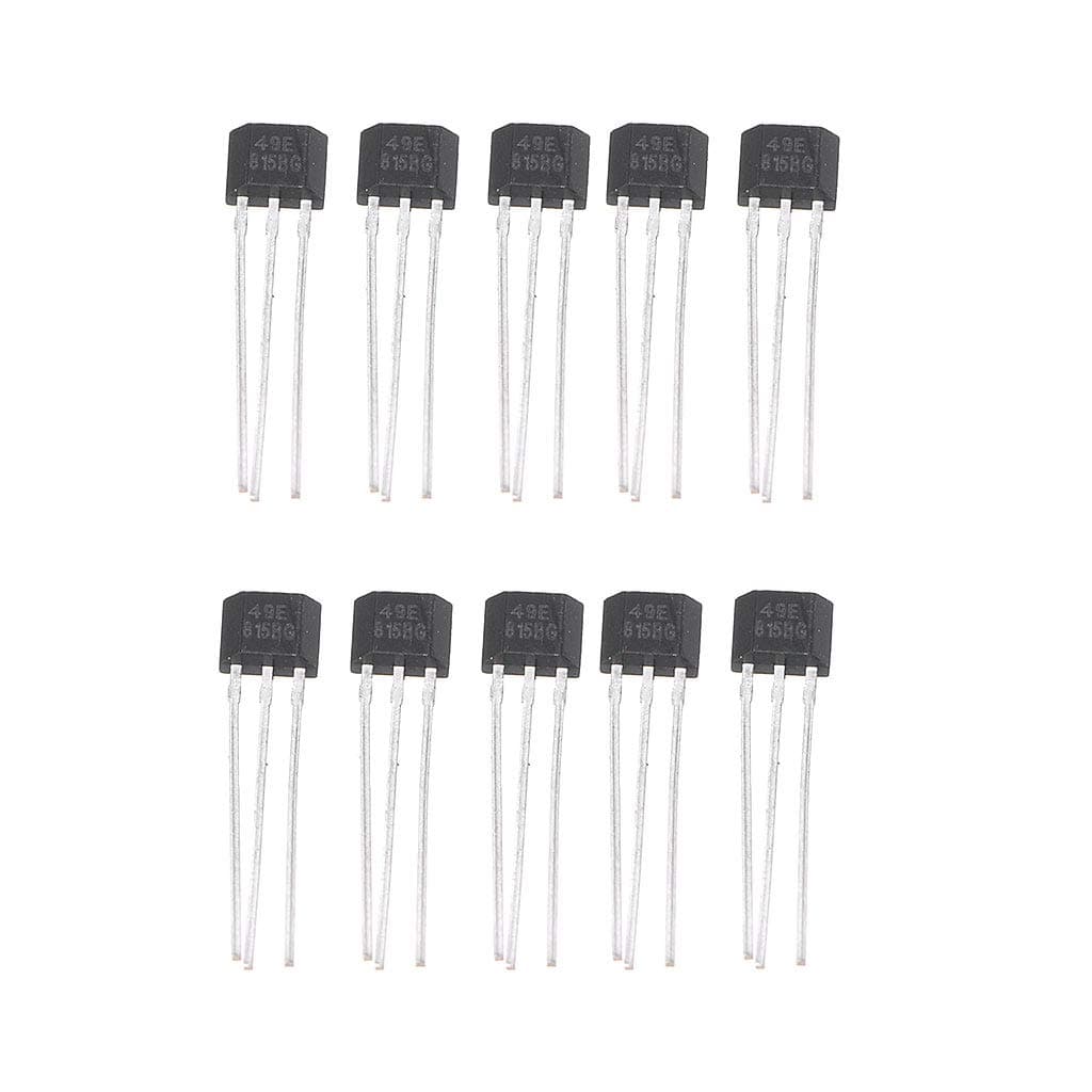 BIlinli 10PCS 49E Hall Element OH49E Voltage Regulator Hall Effect Sensor Linear Switch