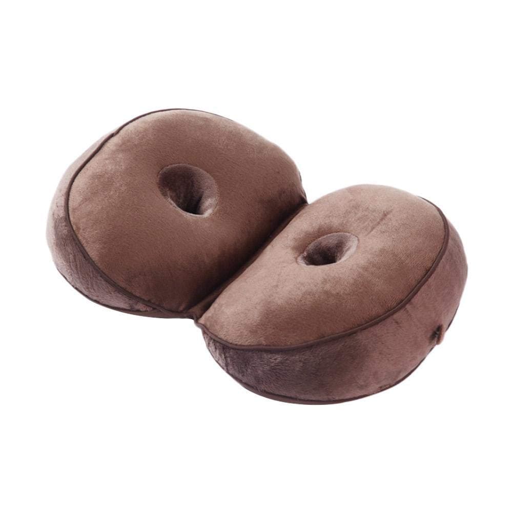 JinYiZhaoMing Dual Comfort Cushion Lift Hips Up Seat Beautiful Butt Latex Seat Cushion Comfy, Orthopedic Memory Foam Support Cushion for Sciatica, Tailbone and Hip Pain - Pressure Relief on the Back