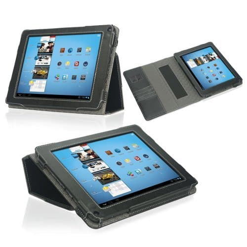 Coby Kyros MID8048 Case - Poetic Coby Kyros MID8048 Case [SlimBook Series] - [SlimFit] [Professional] PU Leather Slim Folio Case for Coby Kyros MID8048 8-Inch Tablet Black (3 Year Manufacturer Warranty From Poetic)