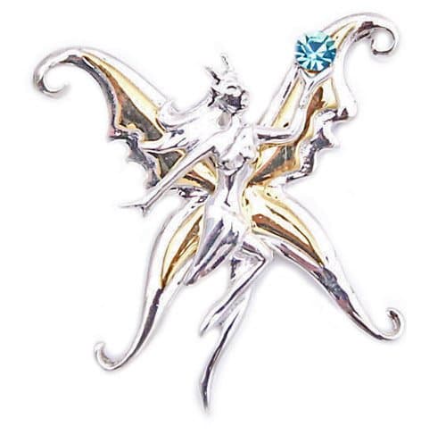 Starlinks SN07 Bright Vanina Kari Butterfly Fairy Pendant by Anne Stokes - Safety in Travel & Adventure