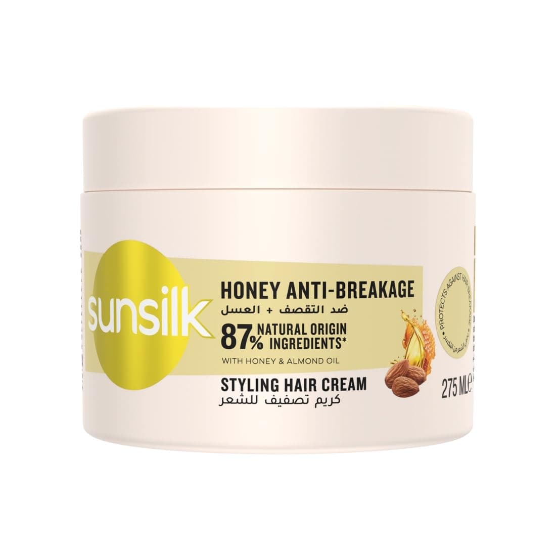 SUNSILK Styling Cream, Honey Anti-Breakage, protects against hair breakage, 275ml