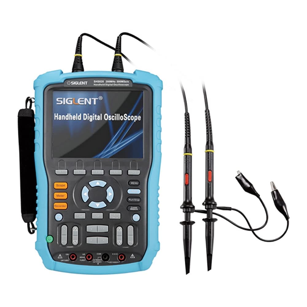 Siglent SHS810 Handheld Oscilloscope, 100MHz, 2-Channel, Multimeter Mode, 5.7" TFT-LCD Display