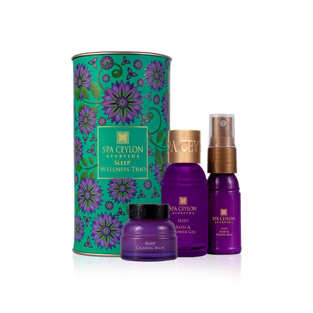 Sleep Wellness Trio Set | Restful Spa Essentials for Nourished Skin | Natural Ingredients | Ayurvedic | Body Gifts Set for Christmas Gifts
