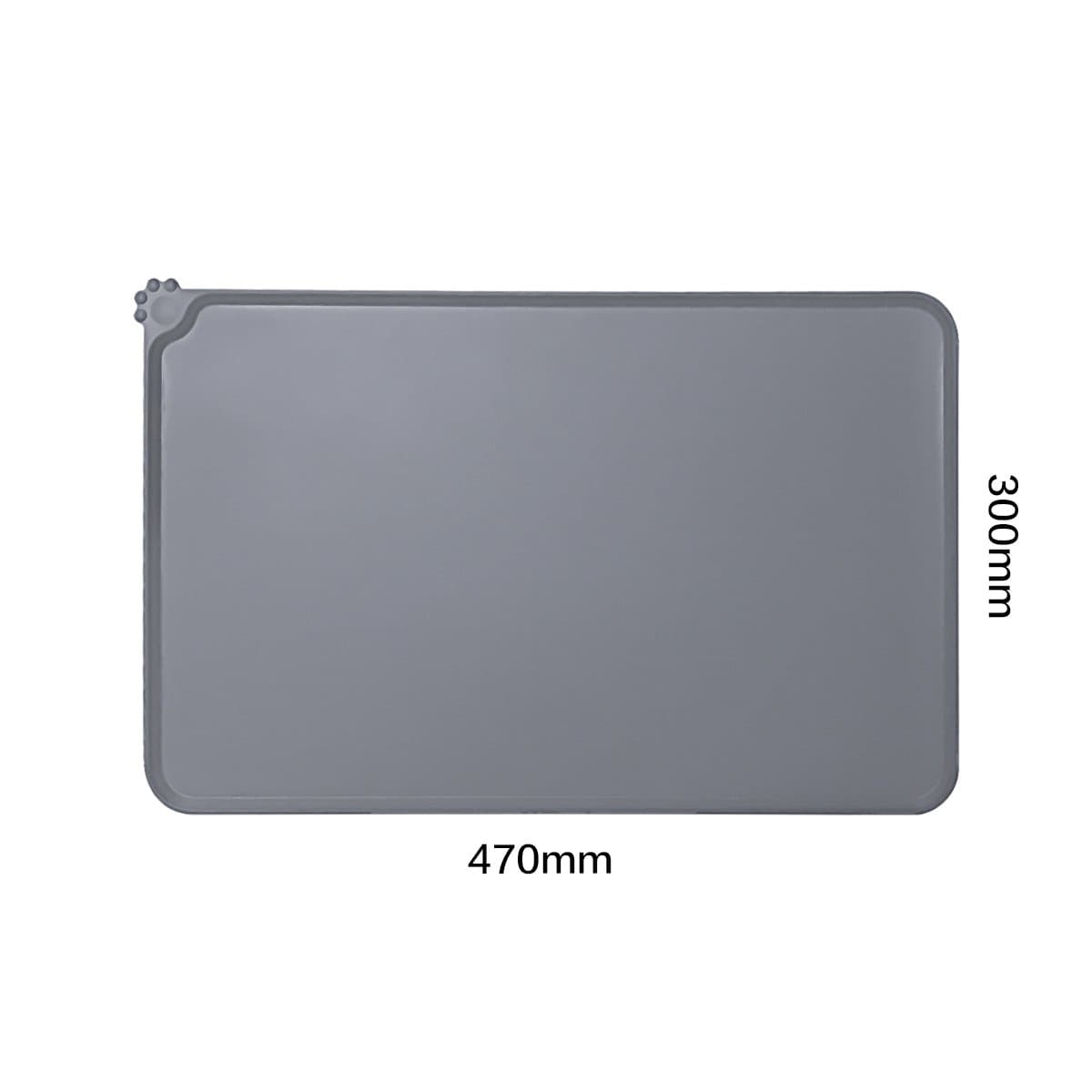 Pet Table Mat Pet Table Mat Dog Mat 47 x 30 cm Non Slip - Grey