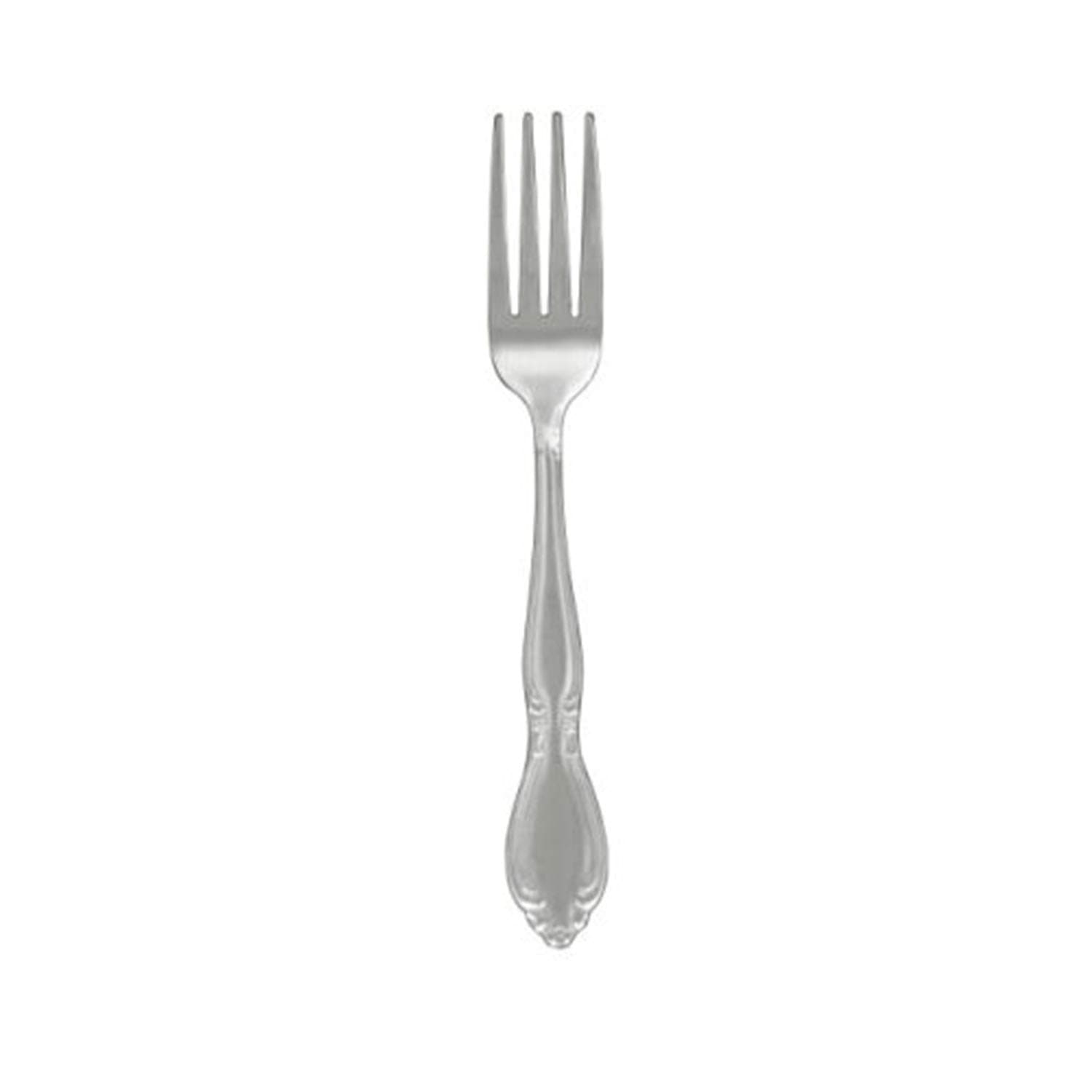 46 Piece Non-Monogrammed Rose Pattern Flatware Set