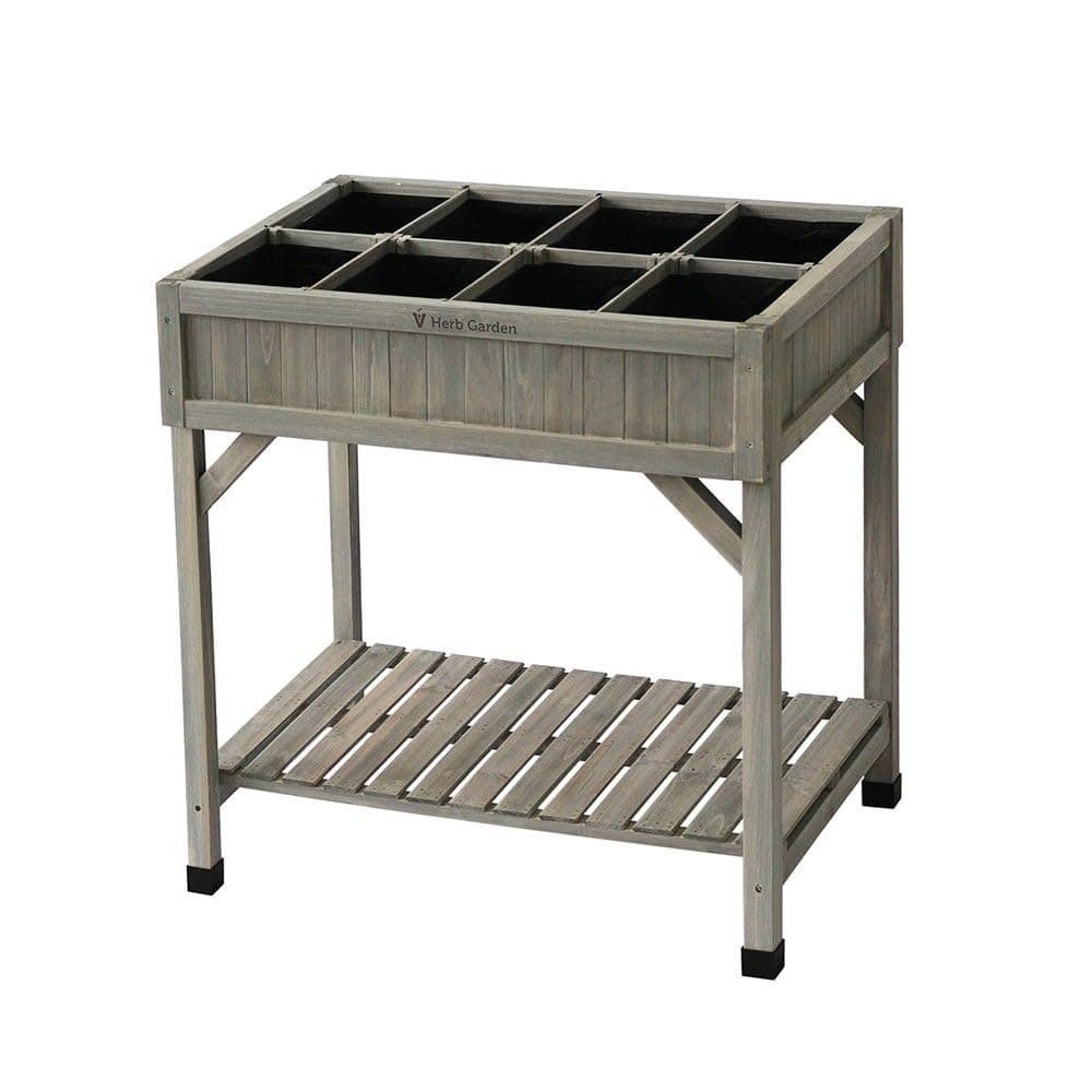 VegTrug 8 Pocket herb Planter Grey