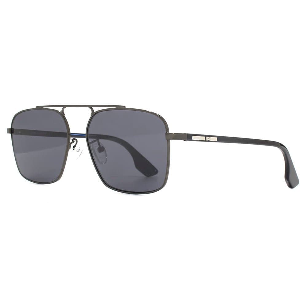 McQ by Alexander McQueen Square Pilot Sunglasses in Black Ruthenium MQ0094S 001 57