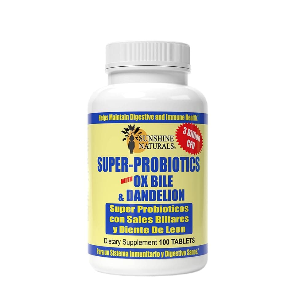Super Probiotics Supplement. Improves Digestion, Gut Health, Immune System Support, and Healthy Bowel Function. Promotes Healthy Flora. 100 Capsules.