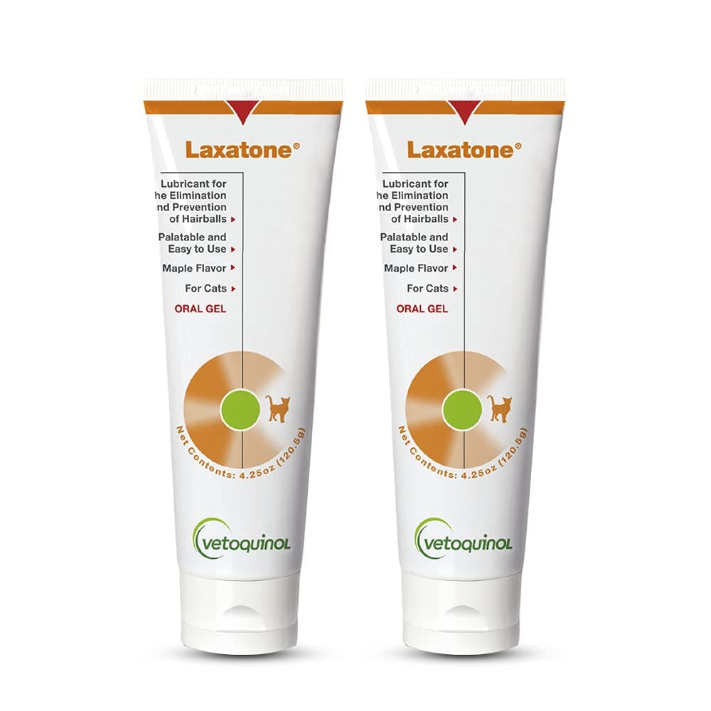 Laxatone: Oral Hairball Lubricant Gel for Cats – Maple Flavored, 4.25oz 2 Pack