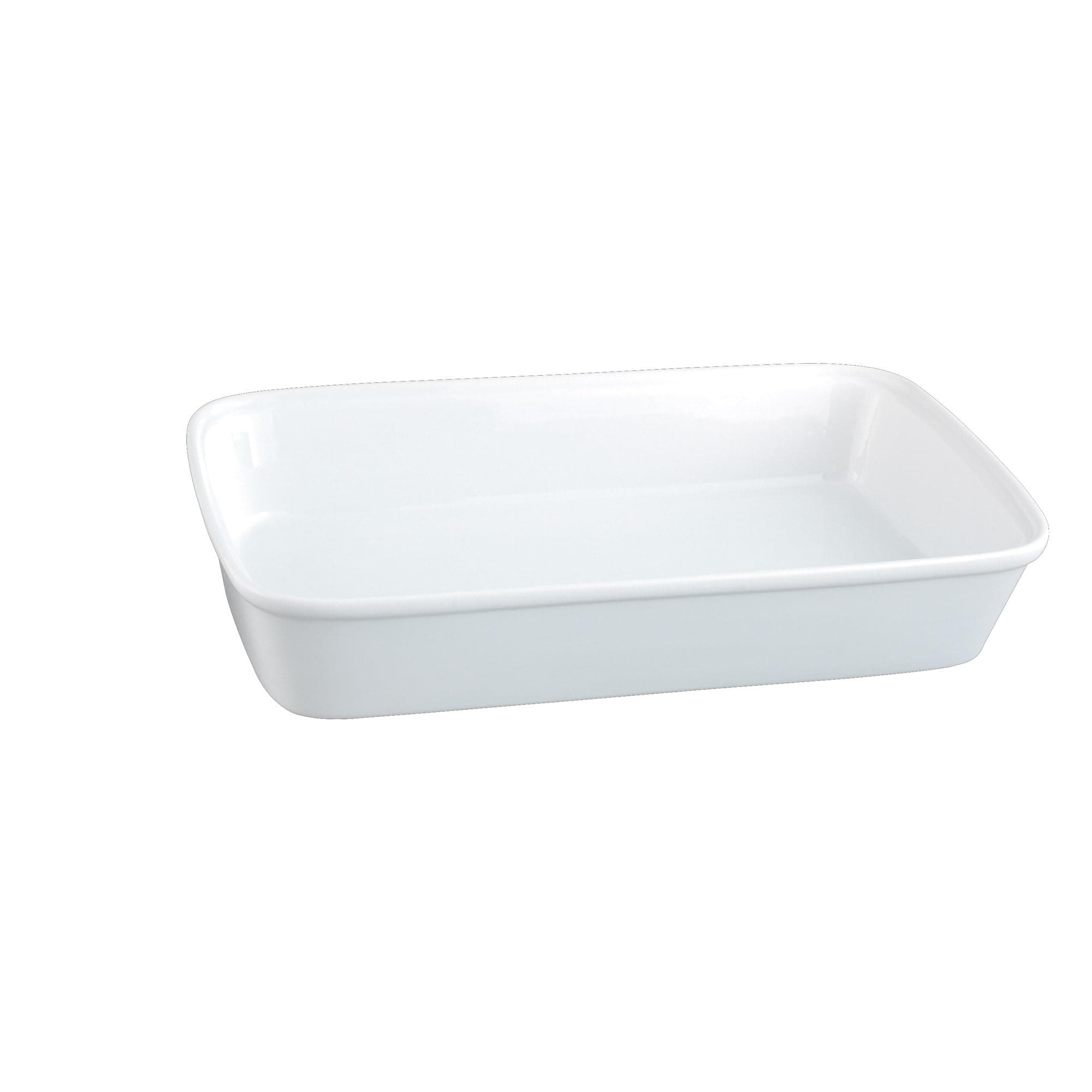 HIC Oblong Rectangular Baking Dish Roasting Lasagna Pan, Fine White Porcelain, 13-Inches x 9-Inches x 2.5-Inches, 13 x 9