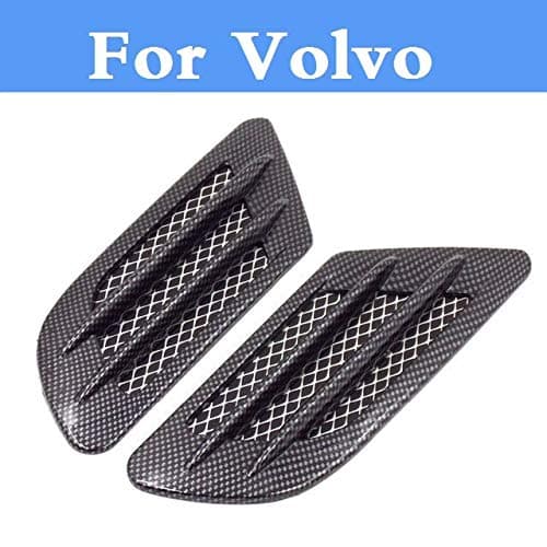 ChenghuaguoChenghuaguo Car Shark gill air Flow Grille Decoration Sticker for Volvo C30 C70 S40 S60 S80 V40 V50 V60 Cross Country V70 XC60 XC70 XC90