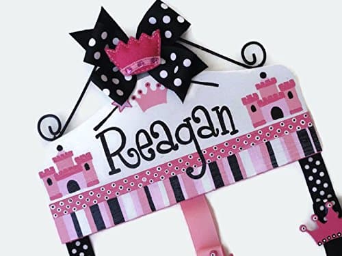 Princess Hair Bow Holder for Baby or Little Girl Room by Cute Kid Creations