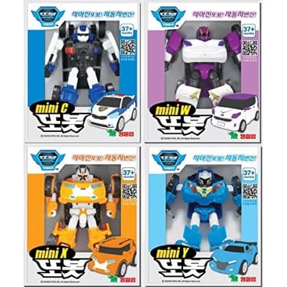 Tobot Mini C+W+X+Y Transformer- Korean Animation Robot Character