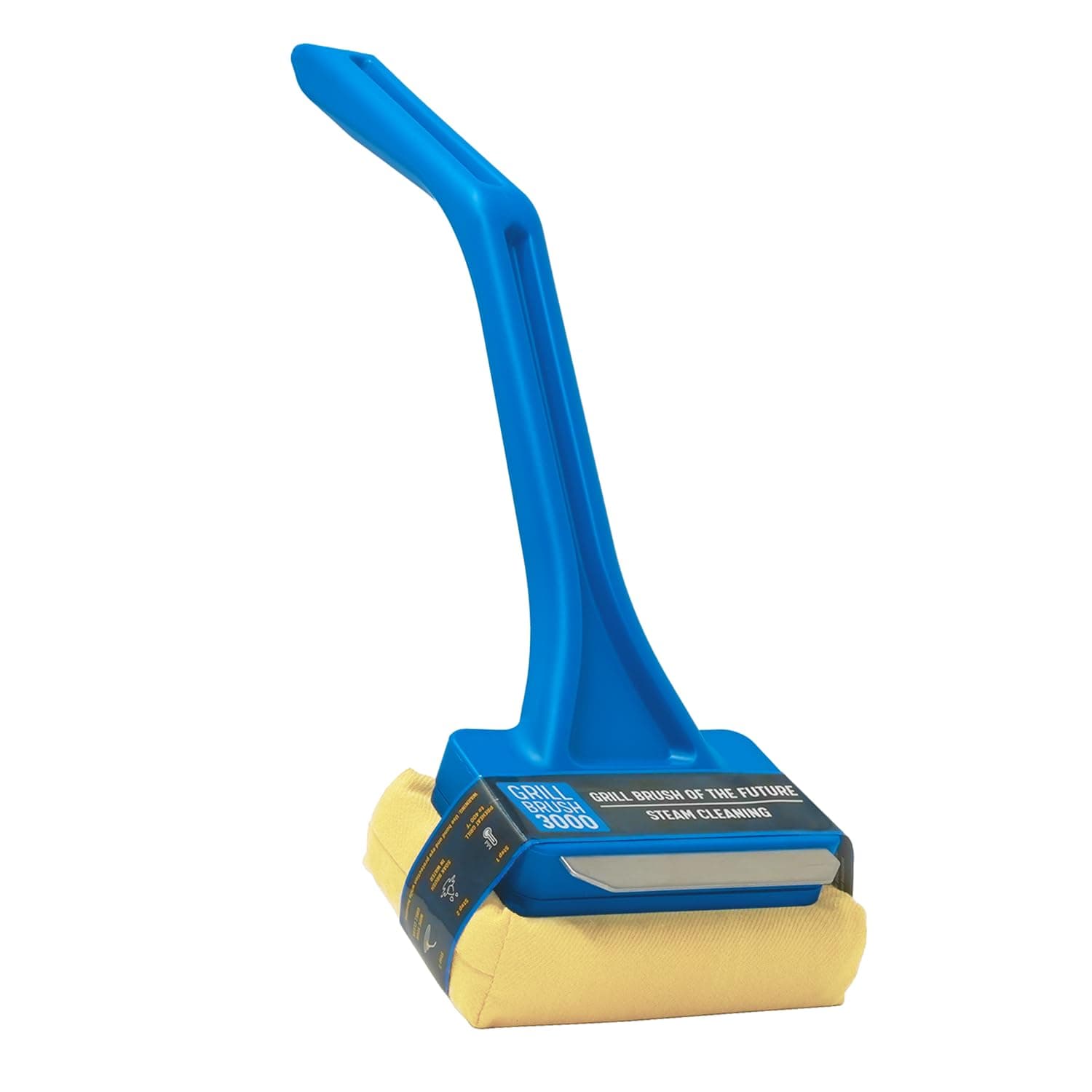 BBQ Replaceable Scraper Cleaning Head, Bristle Free Grill Brush- Safe, Durable and Unique Scraper Tools for Cast Iron or Stainless-Steel Grates, Barbecue Cleaner (GB3000)