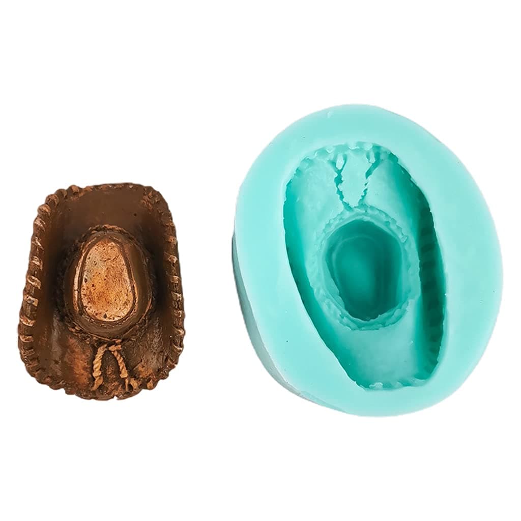 Baking Pan SOFEA Cowboy Hat Silicone Mold Fondant Chocolate Candy Jelly Mold Cake Decorating Tray