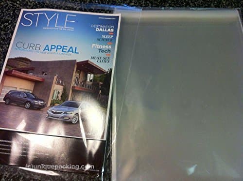 UNIQUEPACKING 1000 Pcs 9x12 (A) Clear Resealable Cello Cellophane Bags