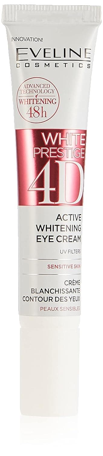 Eveline WHITE PRESTIGE 4D Active Whitening Eye Cream Reduction of Shades & Puffiness 20ml